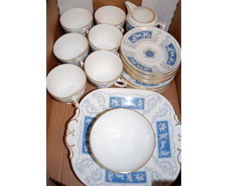 A Coalport part tea service in the Revelry pattern