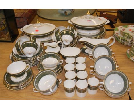 An extensive Royal Doulton part tea and dinner service in the Vanborough pattern H4992