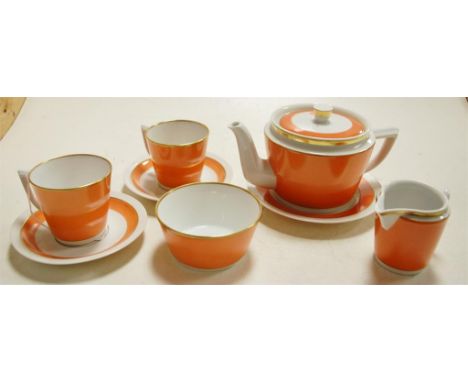 A Royal Copenhagen porcelain tea-for-two service Condition Report / Extra Information Condition good, no chips or cracks appa