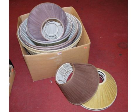 Various silk pleated light shades