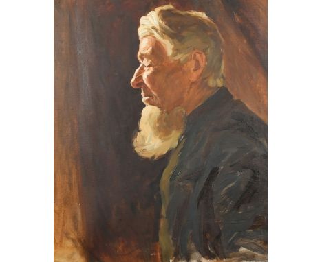 Attributed to Colwyn Edward Vulliamy (1886-1971), Portrait of a fisherman, oil on canvas, with initials verso, 24" x 20", (61