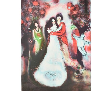 Raya (1936-2022) Alain Raya-Sorkine, a lithograph of a scene of a marriage, signed and numbered 85/250 in pencil, image size 