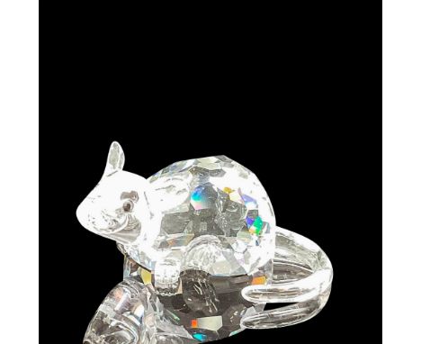 Part of the Chinese Zodiac Collection, this figural has clear faceted crystal body with jet crystal eyes and smooth crystal t
