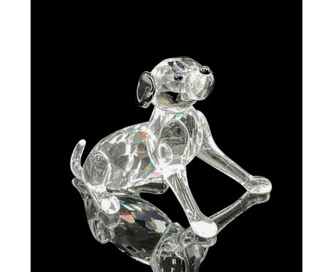 Crystal clear figure with jet crystal eyes, nose, spots on back and ears. Swarovski backstamp. 7619 000 008. This item has it