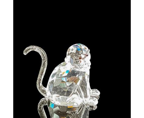 Part of the Chinese Zodiacs collection. Clear crystal faceted body with jet crystal inset eyes and smooth crystal tail. Swaro