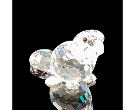 Part of the Endangered Species Collection, this figural has smooth crystal face with black inset crystal eyes, frosted teeth,