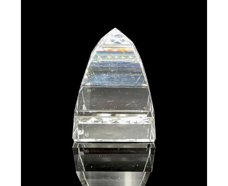 Part of the Decorative Items for the Desk theme group. Clear tiered crystal. Swarovski backstamp.7450 040 000. This item has 