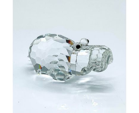 Lead crystal part of the African Wildlife series and is made from clear crystal with jet crystal eyes and frosted crystal tai