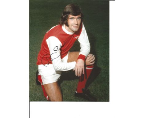Peter Storey Signed Arsenal 8x10 Photo. Good Condition. All autographs are genuine hand signed and come with a Certificate of