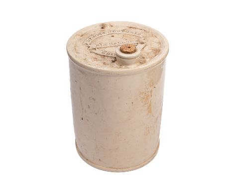 A Dymock & Gutherie six gallon stoneware storage jar.  (damaged)
