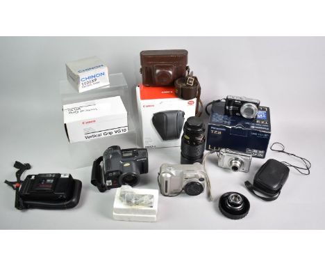 A Collection of Various Cameras and Accessories to include Panasonic, Chinon Lens, Ilford, Tripod Etc