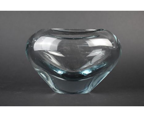 A Mid Century Holmegaard Glass Vase by Per Lutken, Signed and Dated to Base, 1960, 9.5cms High