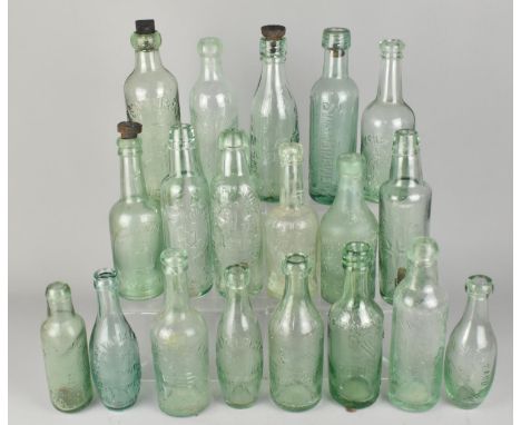 Nineteen Various Vintage Glass Bottles to Include Stothert &amp; Sons - Atherton, S. Bradbury - Manchester, Horrobin - Hollin