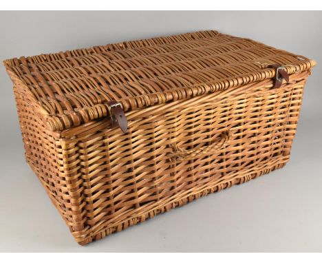 A Large Wicker Hamper, 58cms Wide