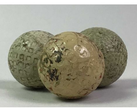 GROUP OF GOLF BALLS, various makers including Dunlop, along with a set of MacDuff gold tees