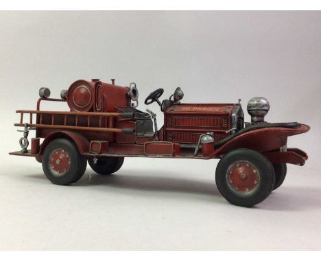 AMERICAN AUTOMOBILE MODELS, comprising eight metal work sculptures including a pick up truck, motorbike and side car, also a 