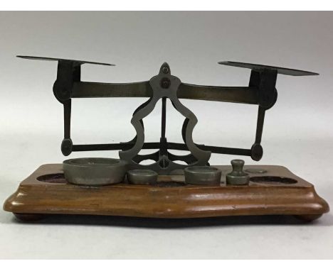 POSTAGE SCALES, AND KITCHEN SCALES each with weightsQty: 2
