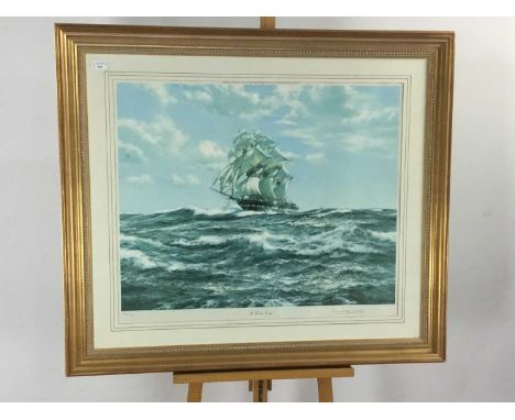 MONTAGUE DAWSON, THE WINDSOR CASTLE limited edition lithograph on paper, signed and numbered '121/200 USA'mounted, framed and