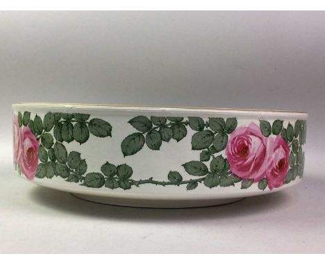 MINTON BASIN, decoarted in the Wemyss style41cm diameter 