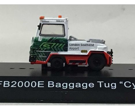 GROUP OF EDDIE STOBART ITEMS, AND OTHER MODELS  including a belt loader, Class 66 Eddie the Engine and a baggage tug