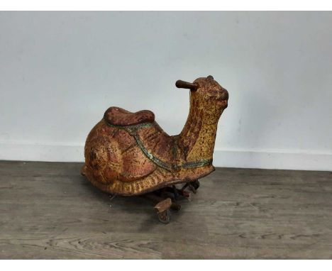 VINTAGE MOBO (SEBEL & CO) RIDE ON TOY, MODELLED AS A SNAIL 1950s58cm long 