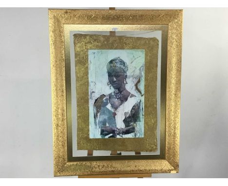 AFTER M GOTTFRIED, TRANQUILLITY print on papermounted, framed and under glassoverall size 110cm x 87cm 
