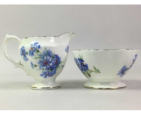 HAMMERSLEY CORNFLOWER PART TEA SERVICE, AND OTHER TEA WARES including Spode tea for two