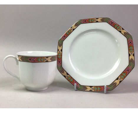 VILLEROY AND BOCH DINNER SERVICE, CHEYENNE PATTERN comprising eight soup bowls, eight dinner plates, eight dessert bowls, eig