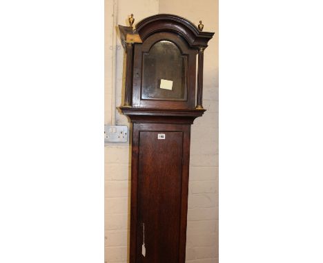 A 19th Century oak longcase clock case 