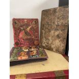 A selection of three Victorian and Edwardian scrap book albums