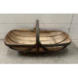 A vintage Bent wood trug