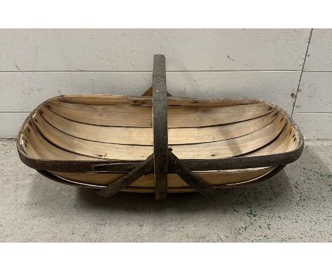 A vintage Bent wood trug 