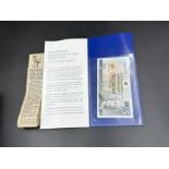 The Jack Nicklous Royal Bank of Scotland five pound note