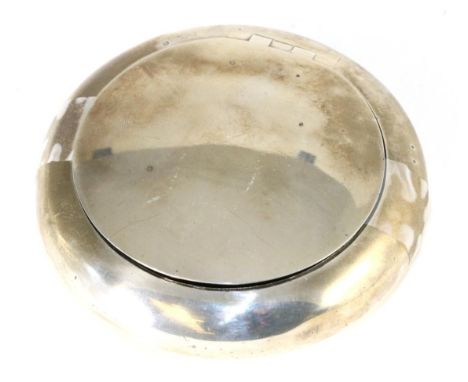 A large silver snuff box