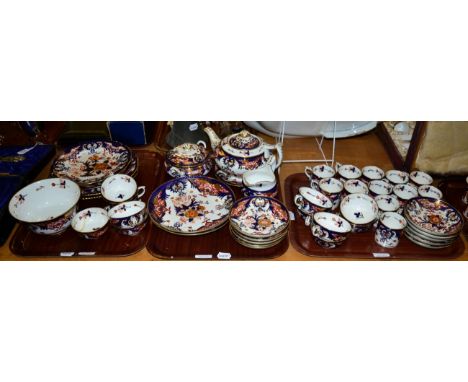 A 19th century Royal Crown Derby Imari extensive tea and coffee service including teapot and stand (three trays) 