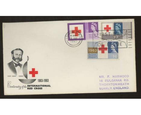 1963 Red Cross (Phosphor) illustrated FDC with London SW1 First Day of Issue slogan. Printed address, fine. Cat £55