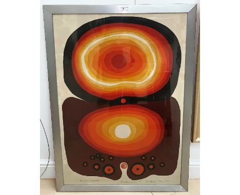 Tadek Beutlich (1922-2011): Radiation II, artist's proof, colour lithograph, signed, 92 x 63 cm