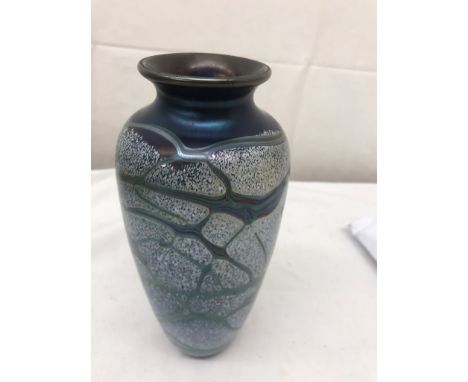 An Orrefors glass vase signed to base Svens