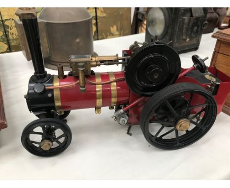 A Markie model traction engine: 16" long