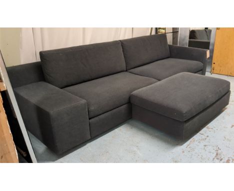 CASSINA MISTER SOFA, by Phillippe Starck, 295cm x 105cm,  with a pouffe. (2) 