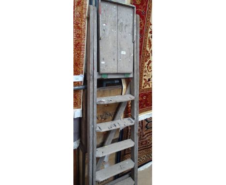 A Vintage pine step ladder.