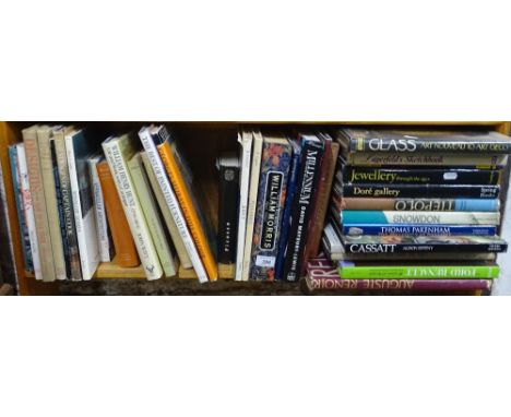 A shelf of Art books.