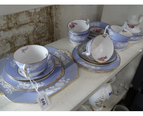 Spode ""Maritime Rose"" tea service.