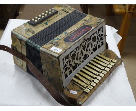 Antique piano accordion by F.D Edenis, Brive.