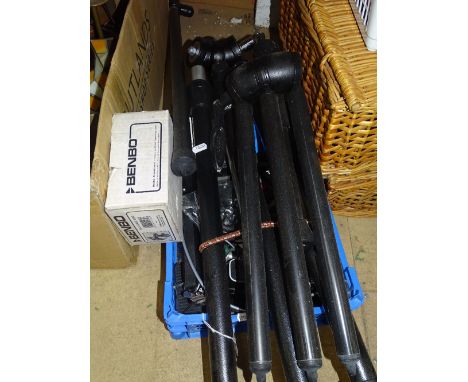 Camera tripods, camera related accessories, etc.