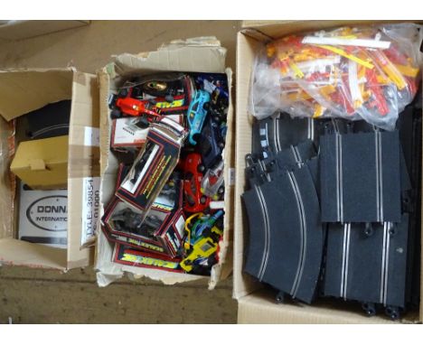 A large collection of Scalextric