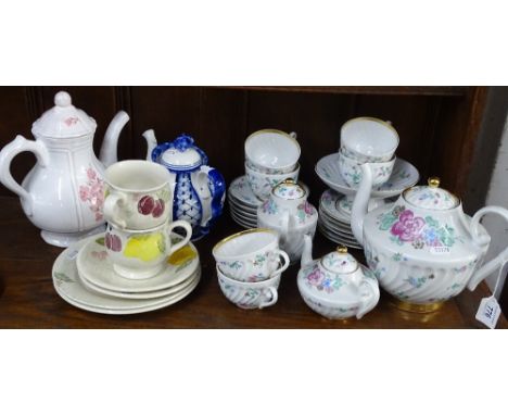 A USSR china tea service, and other teaware