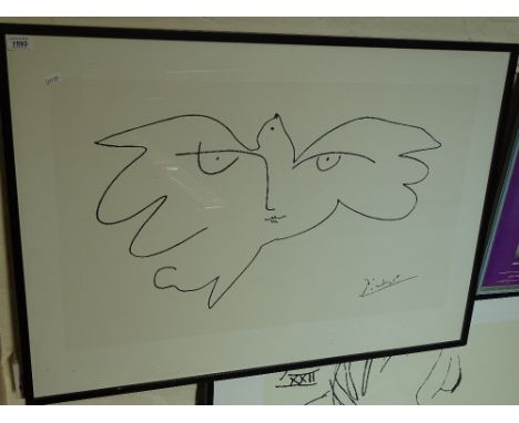 Pablo Picasso, Peace, framed print