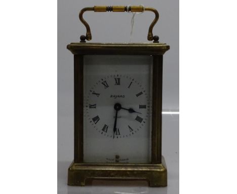 A Bayard brass-cased 8-day carriage clock GWO