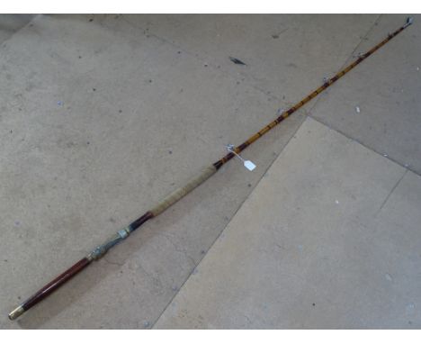 A Vintage Hardy's split cane fishing rod, L 197cm